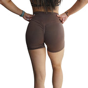 Sculpted Scrunch Shorts (Truffle Brown)