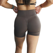 Sculpted Scrunch Shorts (Taupe)