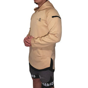 premium hoodie, which features stretchable anti shrink and breathable long lasting fabric Sand Hoodie